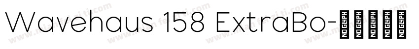 Wavehaus 158 ExtraBo字体转换